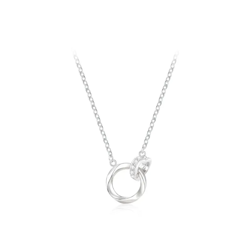 Love Link 999 Fine Silver Necklaces Women's-0