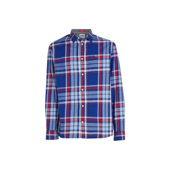 Tommy Hilfiger Essential Poucamis Car Shirt Men's Blue