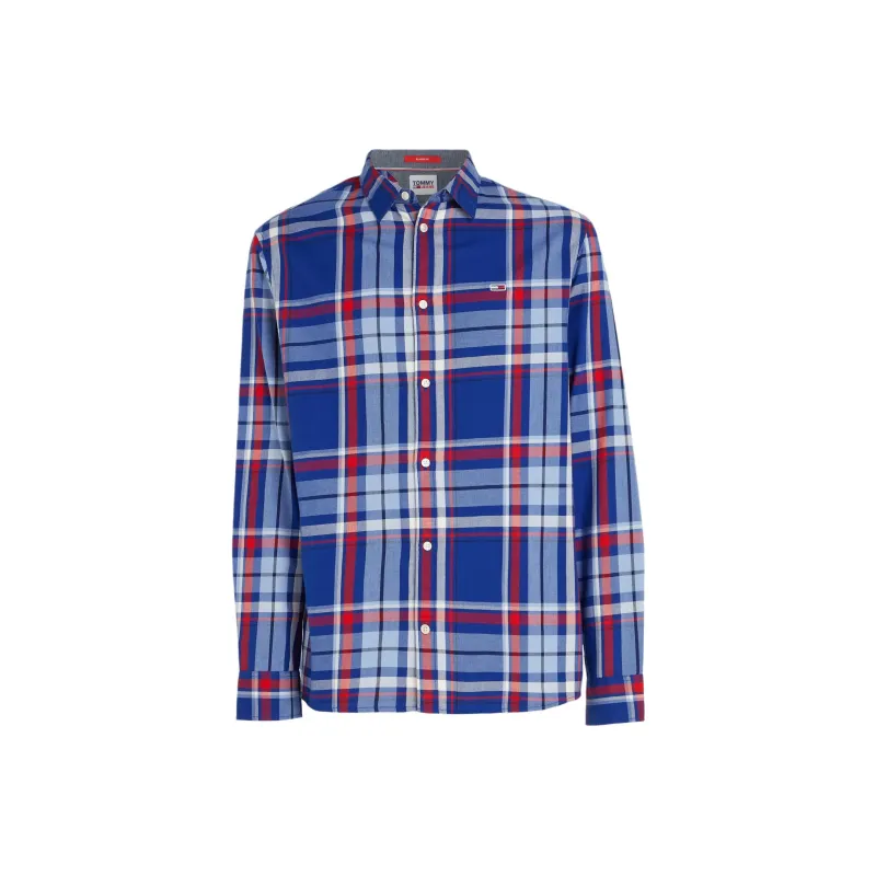 Tommy Hilfiger Essential Poucamis Car Shirt Men's Blue-0