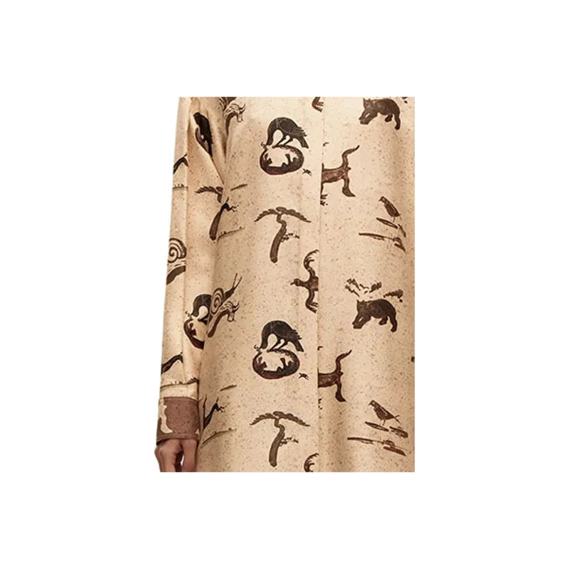 LOEWE Debossed-logo Silk Blouse-1