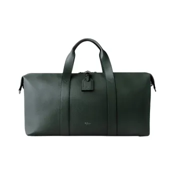 Mulberry Classic Small Grain Leather Travel Bag Men's Classic Green