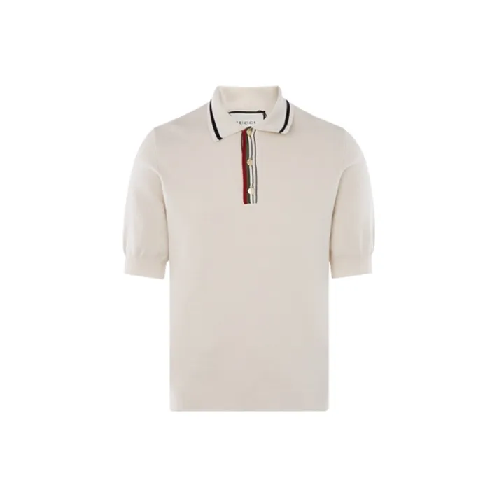 GUCCI Polo Shirts Men Light Gray-0