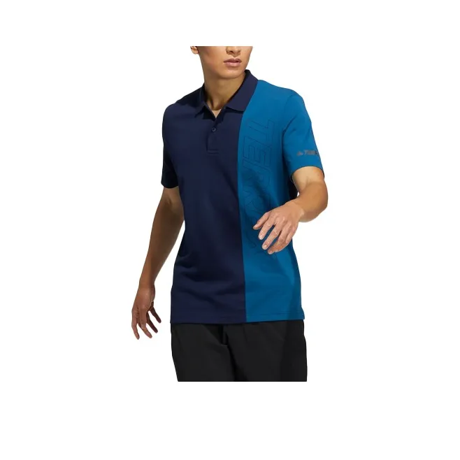 Adidas Polo Shirts Men Blue-0