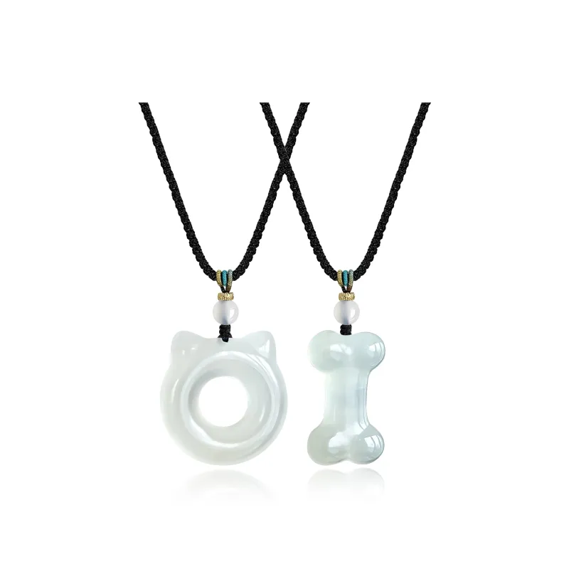 JIAOSHIYU Serpentine Jade Necklaces Unisex-14