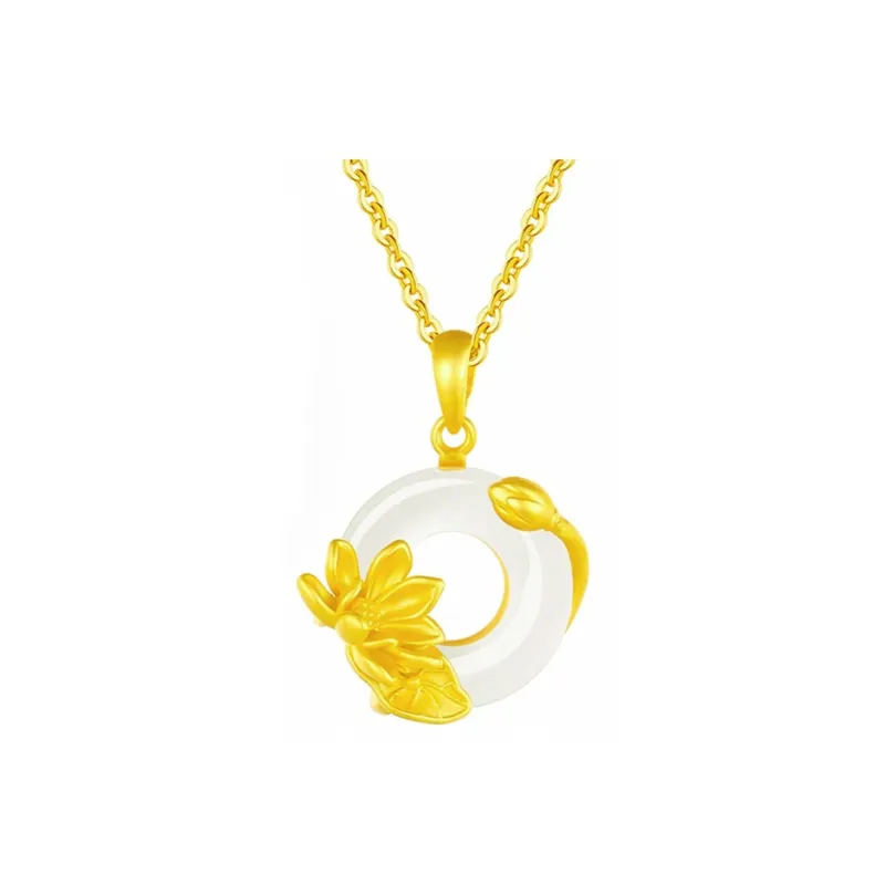 LIU GUI FU JEWELRY Natural Chalcedony Jade Necklaces Women's-0