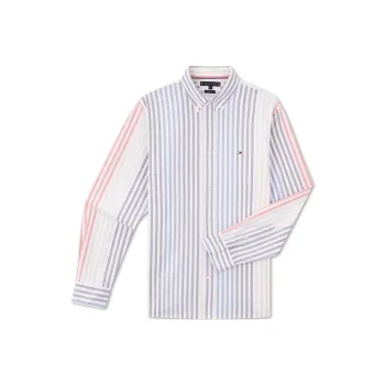 Tommy Hilfiger Shirt Men's Red Blue White Stripes