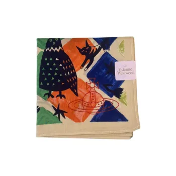 Vivienne Westwood Silk Scarves Unisex Yellow