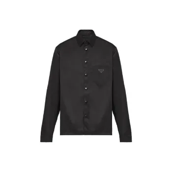 PRADA Snap Logo Detailed Button-Up Shirt