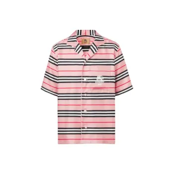 Burberry Icon Silk Pajama Shirt