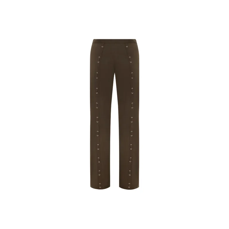 WITH JEAN SS25 Ray Pants Casual Pants Women's Brown-1