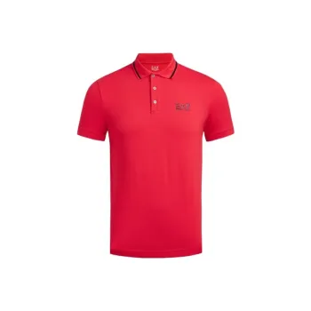 EMPORIO ARMANI EA7 SS22 Polo Shirt Men's Red