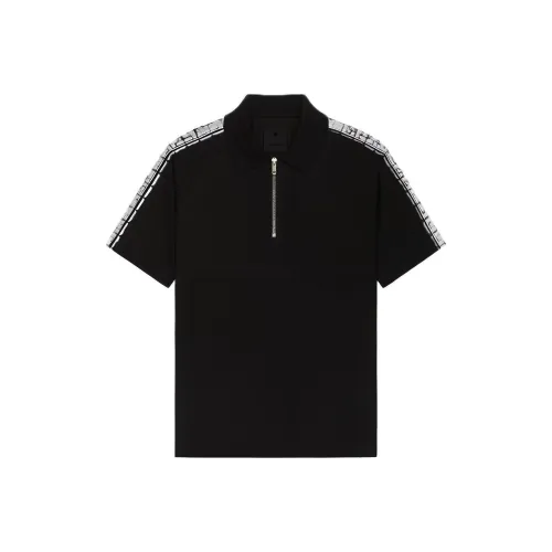 Givenchy 4G Zip Detailed Short-Sleeved Polo Shirt