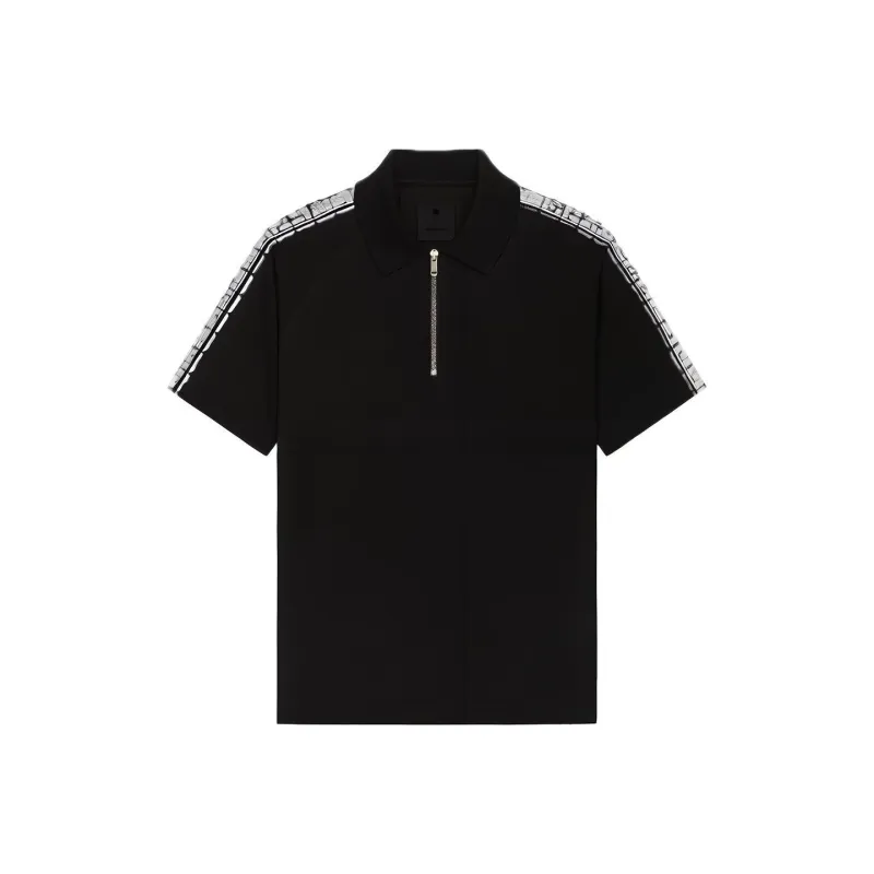 Givenchy 4G Zip Detailed Short Sleeved Polo Shirt-0