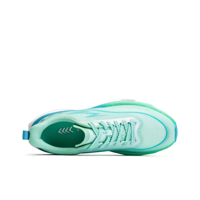 Qing Pao Running Shoes Men Low Top Green-2