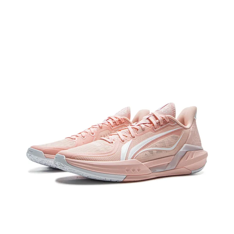 LINING Light Speed 3 Basketball Shoes Men Low Top Pink-2