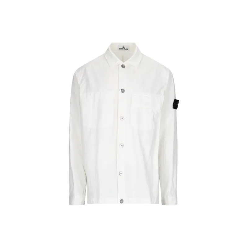 STONE ISLAND Shirts Men White-0
