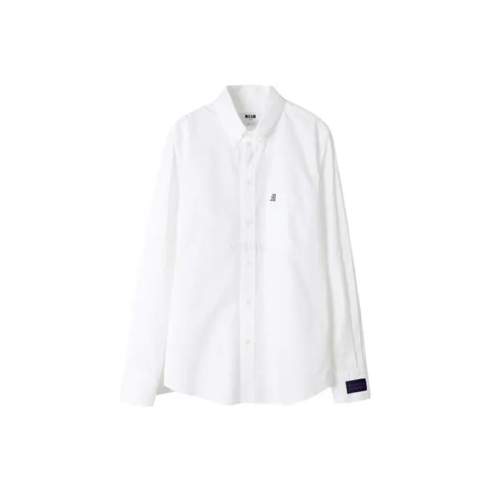 MSGM Shirts Men White-0
