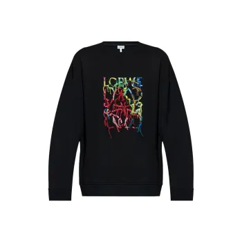 LOEWE Logo Embroidered Crewneck Sweatshirt