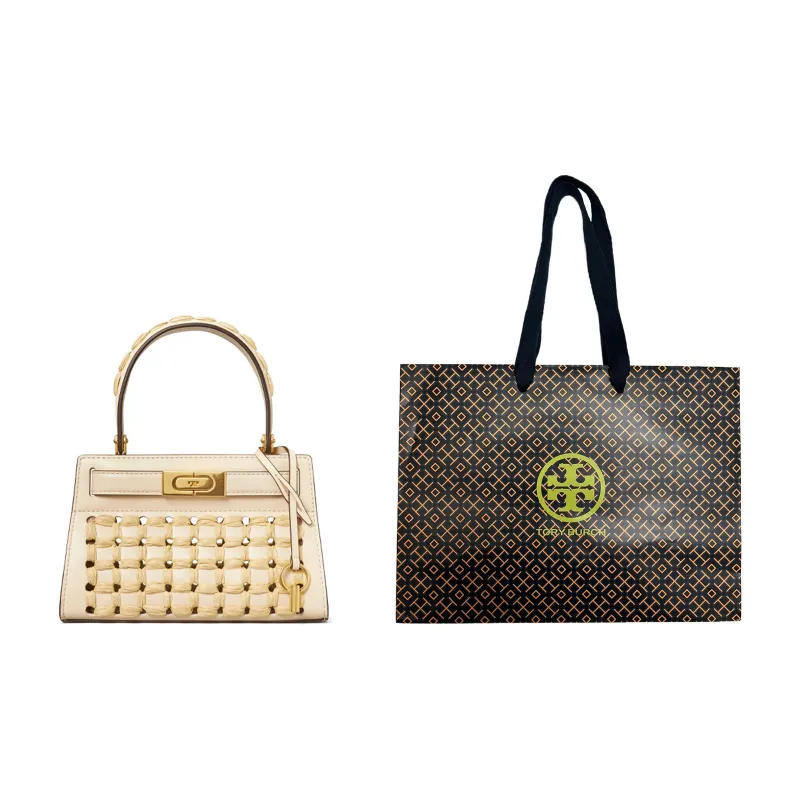TORY BURCH Lee Radziwill Cow Leather One Shoulder Handbags Women's Cream White-5