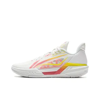 LINING Light Speed 3 Basketball Shoes Men Low Top White Pink