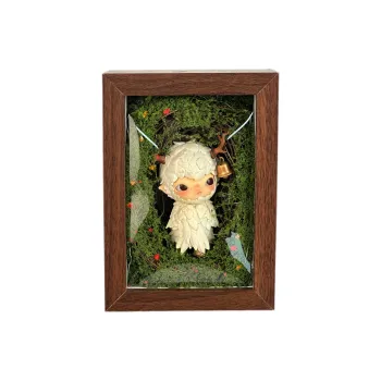 [Set Scenery & Resculpt] POP MART Hirono Shelter Collection Birdman Photo Frame SAML Hang Tag Box 15cm