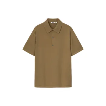 UNIQLO Polo Shirts Men Brown Black