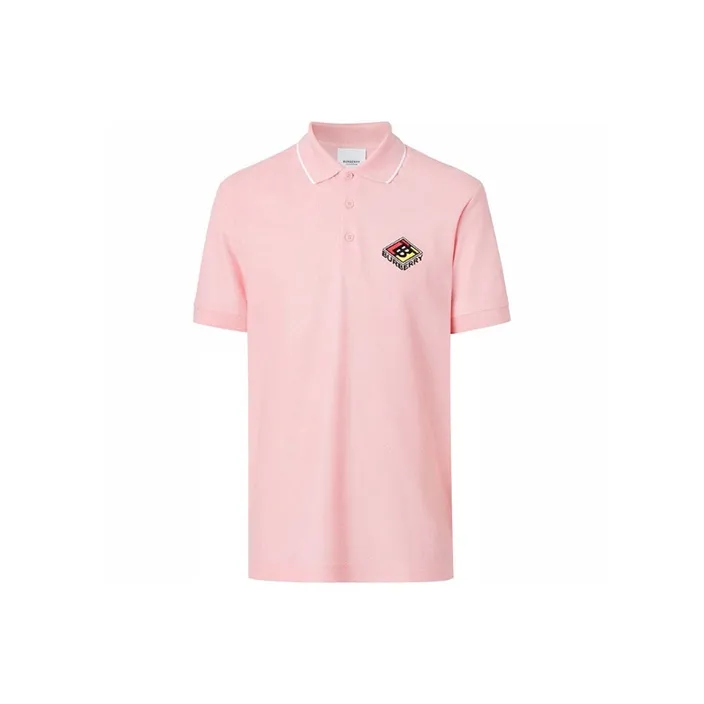 Burberry Polo Shirts Men Pink-0