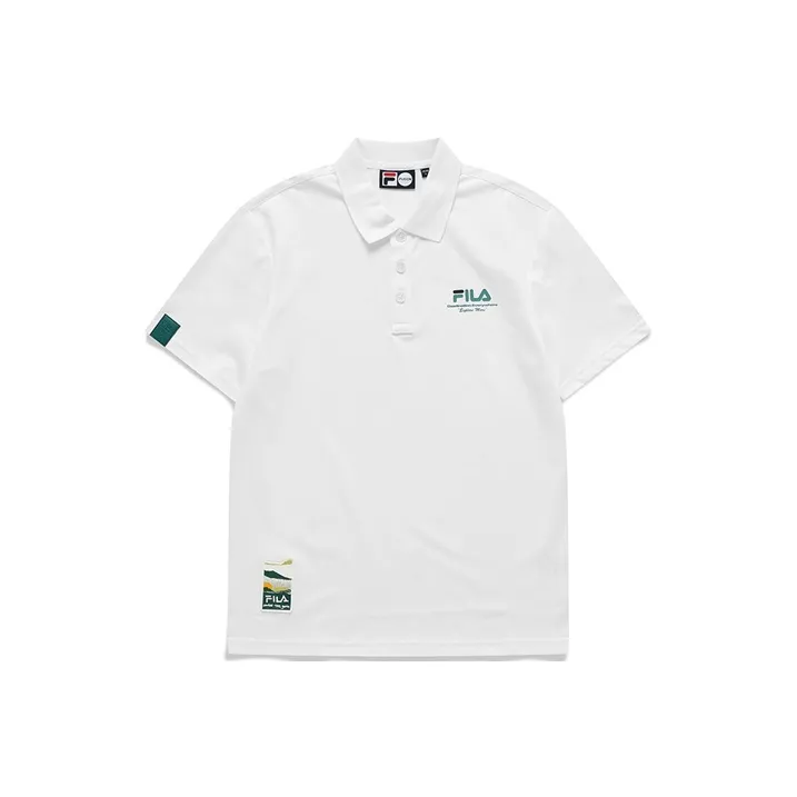 FILA FUSION Polo Shirts Men White-0