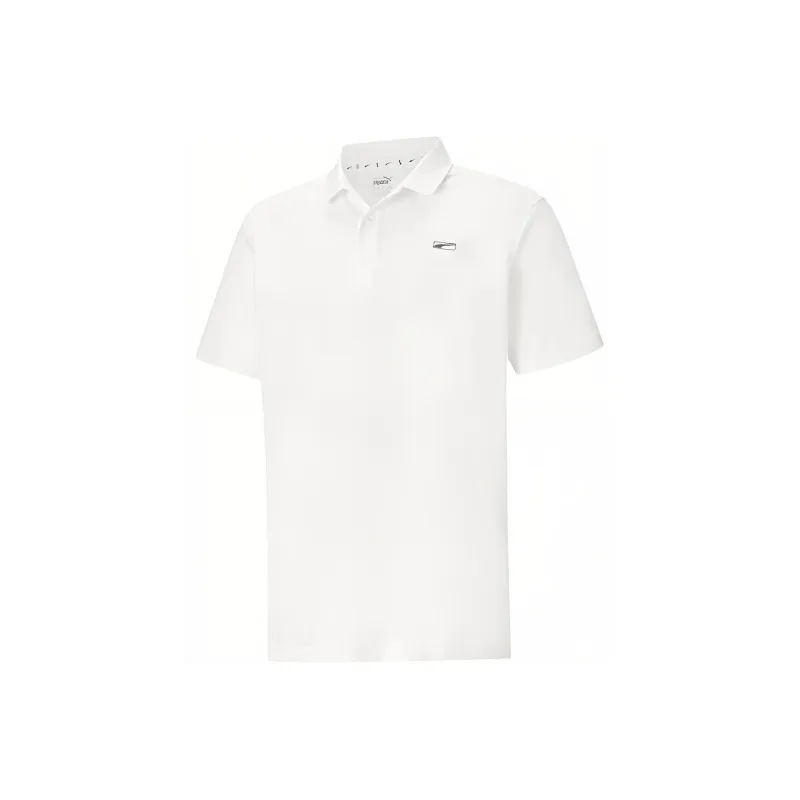 PUMA Pique Polo Shirts Men White-0