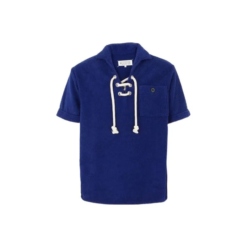 Maison Margiela Polo Shirt Men's Blue-0
