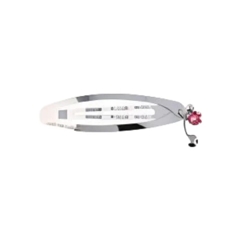 JUSTINE CLENQUET Brass Hair Clips Unisex Silver-0
