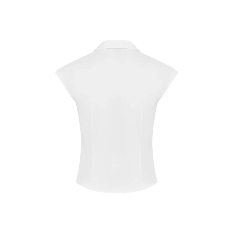 WITH JEAN SS25 Reid Top Shirt Women's White-1