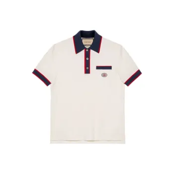 GUCCI Polo Shirts Men Ecru