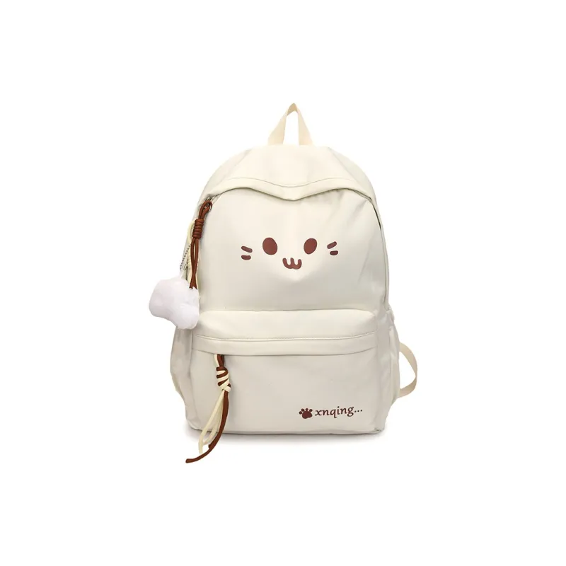 LUVISTRUE Nylon Backpack Women's White/Black/Yellow/Khaki/Sky Blue-0