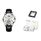 Black Leather Raw White Festival Box