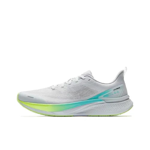 Anta Hydrogen Run 7 Slip Resistant And Breathable Low Top Casual Running Shoes Men's Gray Blue Green