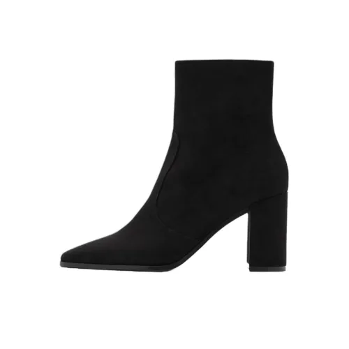 MANGO Ankle Boots 8.5cm Women's Black