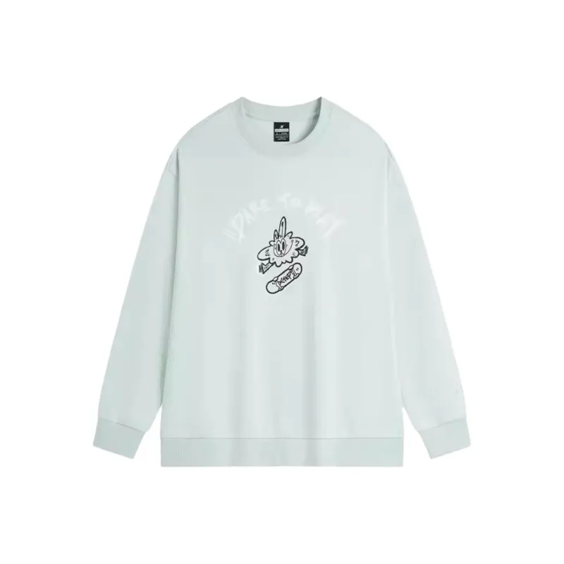 XTEP Sweatshirt Unisex Clear Mint Green-0