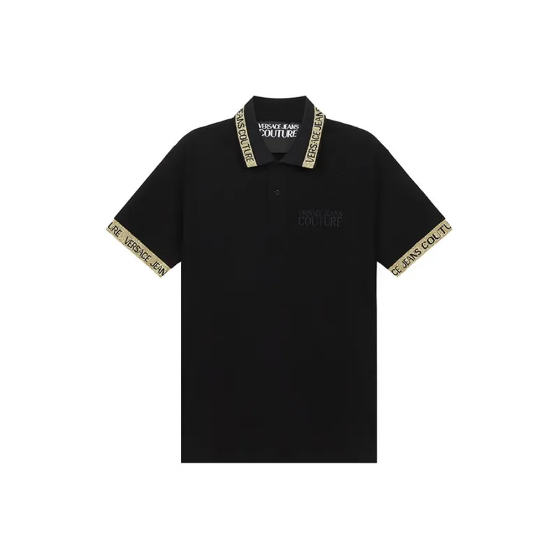 VERSACE JEANS COUTURE FW21 Polo Shirt Men's Black-0