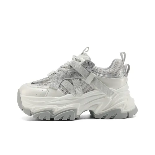 FIVE PLUS Anti Slip Wear Resistant Low Top Chunky Sneakers Women's