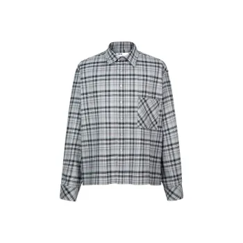 C2H4 Shirts Men Plaid