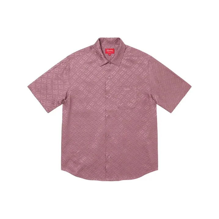 Supreme Tonal Monogram Silk S/S Shirt-2