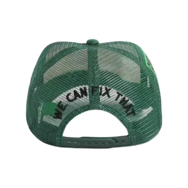 GUESS Polyester Baseball Caps Unisex Green/Orange-1
