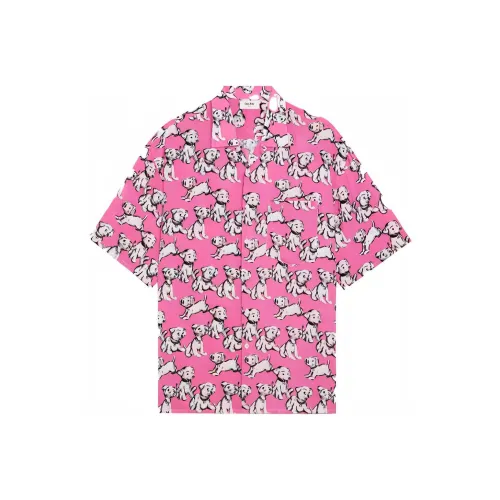 CELINE Hawaiian Shirt In Viscose With Artist Print