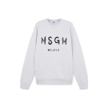 MSGM Logo-Printed Crewneck Sweater