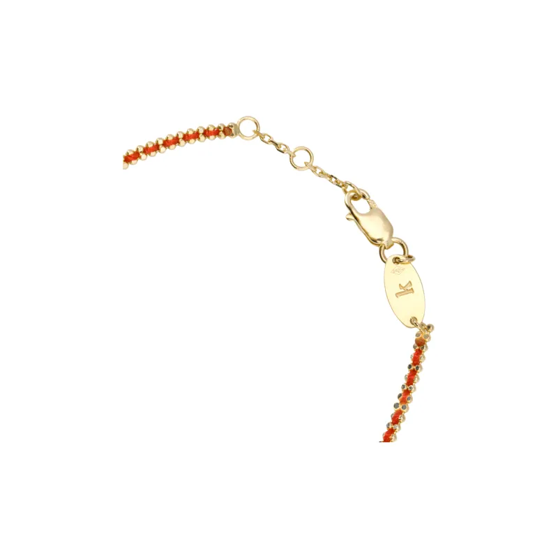 Redline 18K Gold Bracelets Women's Red-2