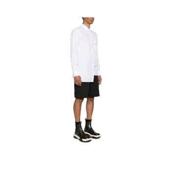 Lanvin Logo print Asymmetric Shirt