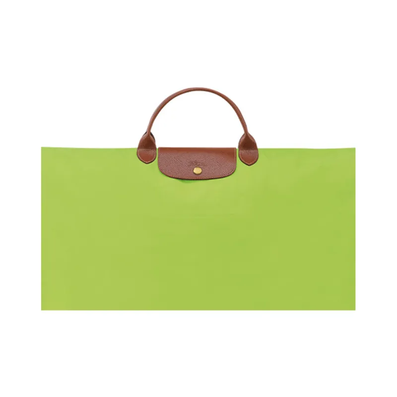 LONGCHAMP Le Pliage Canvas With Leather Trim Travel Bag Handbag Extra Large Men's Green-4