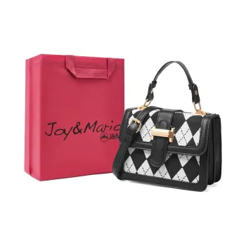Joy&Mario Good Looking Refined Texture Casual Niche Essentials For Commuting Regular Women's Black/Apricot
