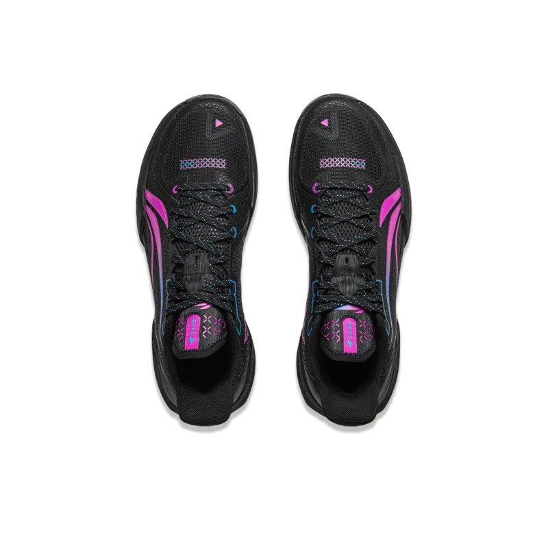 LINING Light Speed 3 Basketball Shoes Men Low Top Black Purple-2